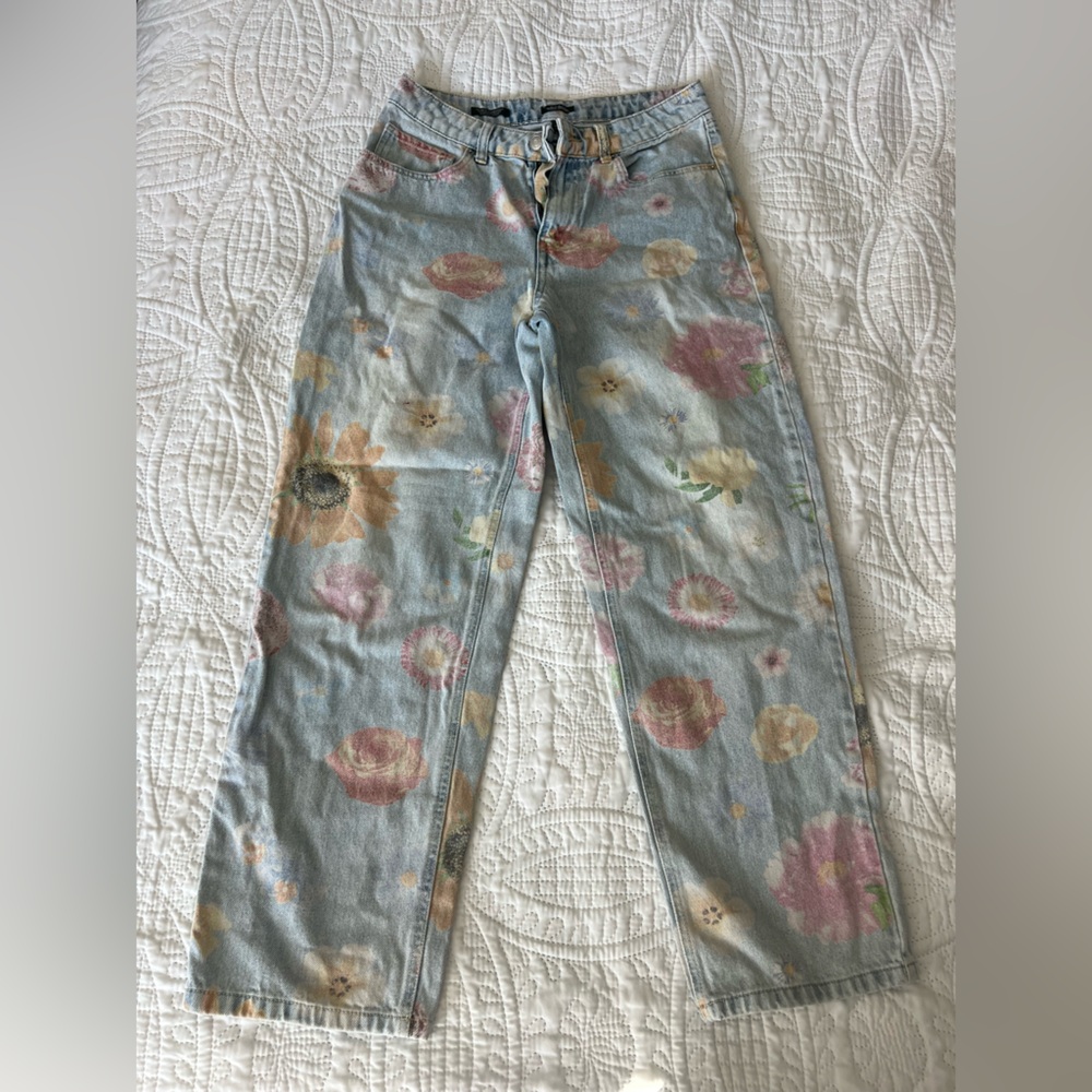 Wild Fable Floral Print Jeans - Multicolor